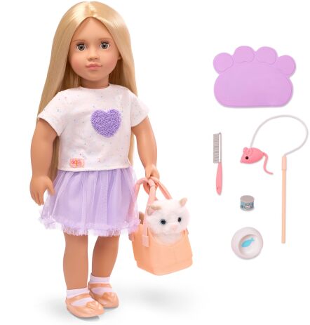 Our Generation Κούκλα Beatrice With Pet Kitten Bitsy (BD31834Z) (3)