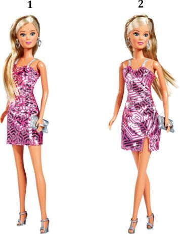 Simba Steffi Love-Κούκλα 29cm Silver Glossy-2 Σχέδια (105733557) (1)