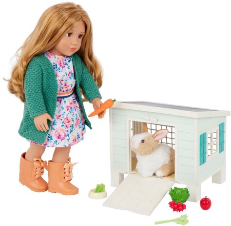 Our Generation Σετ Rubbit Hutch With Pet & Accessories (BD35413Z) (1)