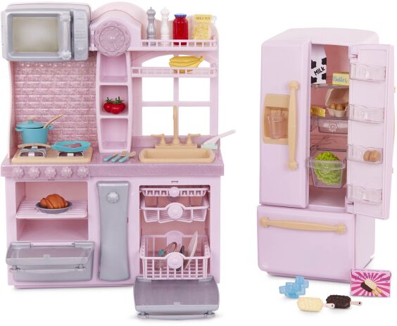 Our Generation Σετ Gourmet Kitchen With Accessories Light Pink (BD35425Z) (2)