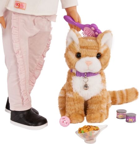 Our Generation Λούτρινο Γατάκι Με Τσάντα Μεταφοράς & Αξεσουάρ (BD35428Z) (3)