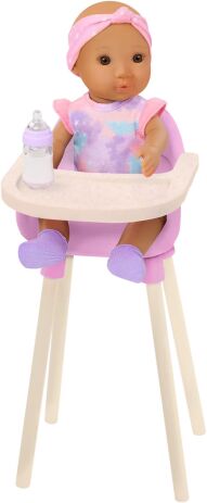 Our Generation Σετ Καρέκλα Φαγητού Μωρό & Αξεσουάρ Mealtime (BD35506Z) (1)