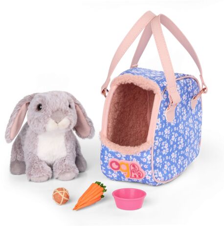 Our Generation Λούτρινο Κουνελάκι Με Τσάντα Μεταφοράς & Αξεσουάρ (BD35563Z) (4)