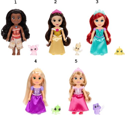 Jakks Pacific Disney Princess Petite Κούκλα With Friends-5 Σχέδια (277284-V1) (1)