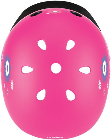 Globber Κράνος Elite Lights XS/S (48-53cm) Deep Pink Flowers (507-110) (3)