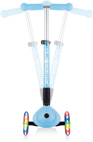 Globber Scooter Junior Foldable Fantasy Lights Flowers Pastel Blue (433-200) (3)