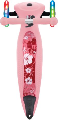 Globber Scooter Junior Foldable Fantasy Lights Flowers Pastel Pink (433-210) (2)