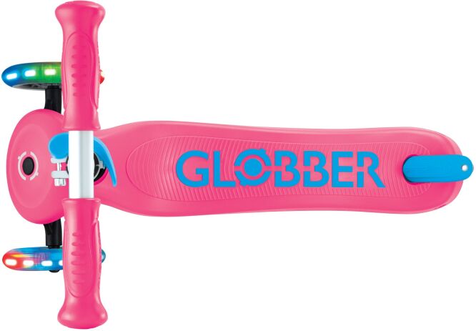 Globber Scooter Primo Plus Lights Fuchsia (442-610-4) (2)