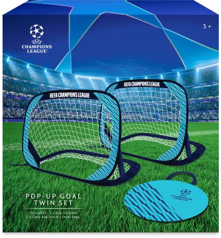 Hy-Pro UEFA Εστία Ποδοσφαίρου Pop Up Twin Goal (CL10837) (1)