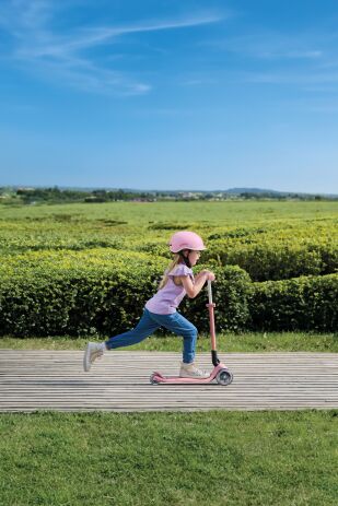 Globber Scooter Primo Foldable Lights Pastel Pink (432-211-3) (7)