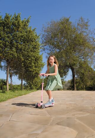 Globber Scooter Primo Plus Lights Pastel Pink (442-710-4) (6)