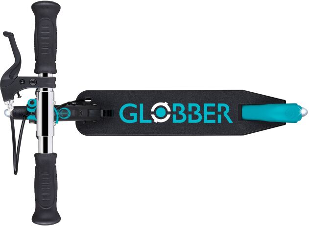 Globber Πατίνι Flow Element Junior Lights Black Teal (729-105) (1)