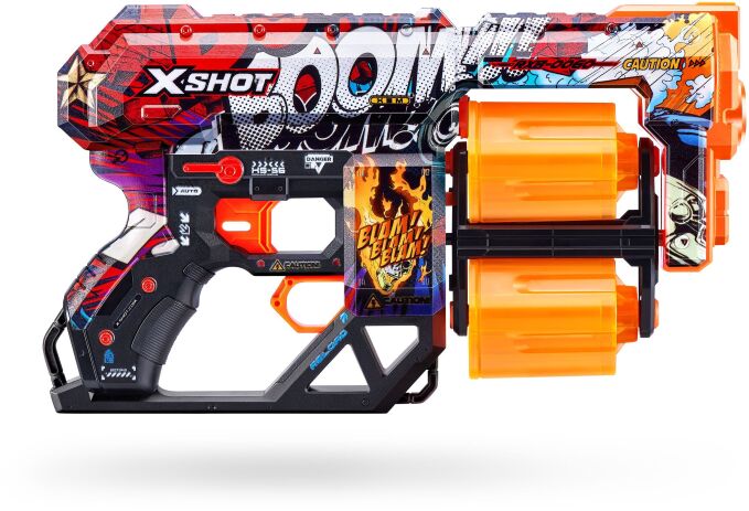 Zuru X-Shot Skins Dread 12 Darts-9 Σχέδια (36517) (3)