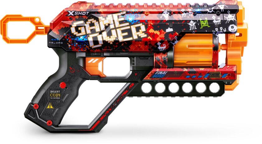Zuru X-Shot Skins Griefer 12 Darts-6 Σχέδια (36561) (5)