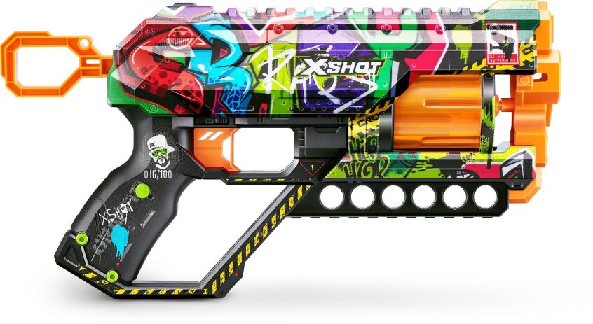 Zuru X-Shot Skins Griefer 12 Darts-6 Σχέδια (36561) (6)