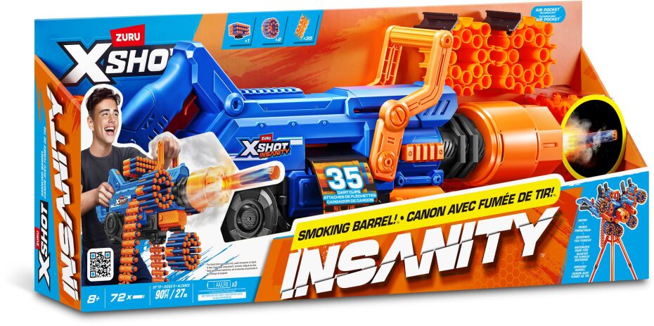 Zuru X-Shot Insanity Smoking Barrel Series 1 (36823) (1)