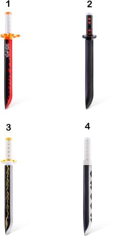 Zuru X-Shot Σπαθί Demon Slayer Swords-4 Σχέδια (36831) (1)