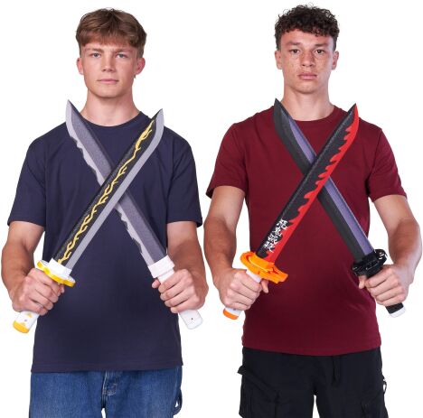 Zuru X-Shot Σπαθί Demon Slayer Swords-4 Σχέδια (36831) (6)