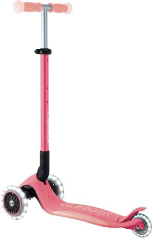 Globber Scooter Elite Glow Lights Coral Pink (839-110) (6)