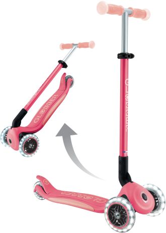 Globber Scooter Elite Glow Lights Coral Pink (839-110) (7)