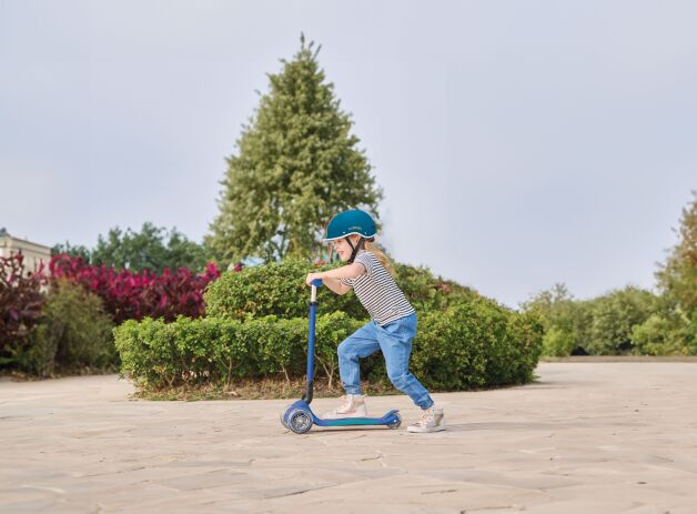 Globber Scooter Elite Lights V2 Petrol Blue (439-601-3) (9)