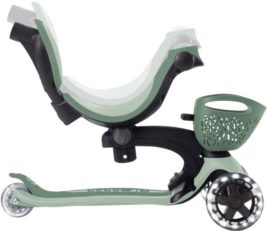 Globber Scooter Go.Up Baby Lights 360 Olive (844-104) (2)