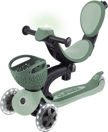 Globber Scooter Go.Up Baby Lights 360 Olive (844-104) (3)