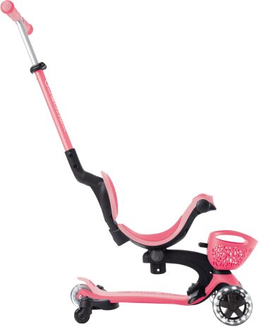 Globber Scooter Go.Up Baby Lights 360 Coral Pink (844-210) (1)