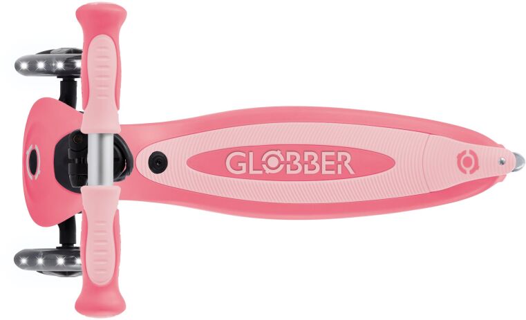 Globber Scooter Go.Up Baby Lights 360 Coral Pink (844-210) (7)