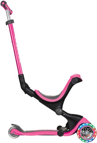 Globber Scooter Go Up Deluxe Lights Deep Pink (646-110) (1)