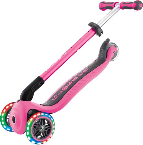 Globber Scooter Go Up Deluxe Lights Deep Pink (646-110) (7)