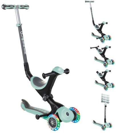Globber Scooter Go Up Deluxe Lights Mint (646-206) (10)
