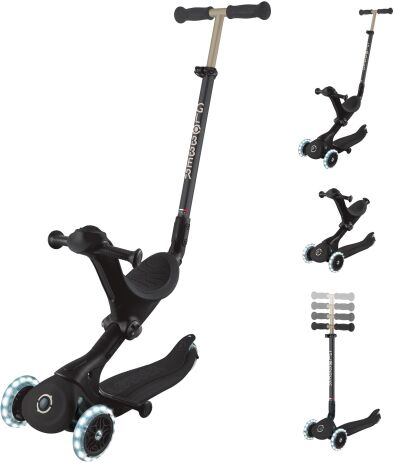 Globber Scooter Go.Up Deluxe Fantasy Lights Black (646-720-2) (2)