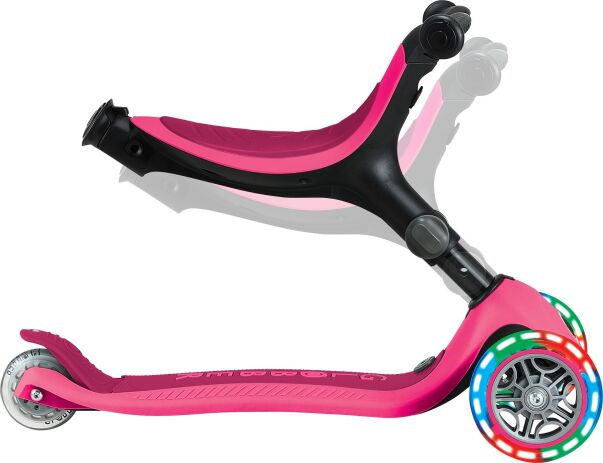 Globber Scooter Go.Up Active Lights Funchsia (744-110) (5)