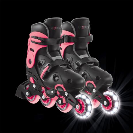 Globber Inline Skates Lights No 34-37 Coral Pink (785-110) (6)