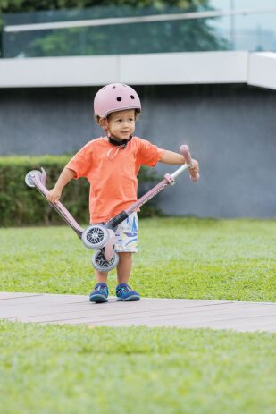 Globber Scooter Junior Foldable Lights Eco Berry (692-510) (7)