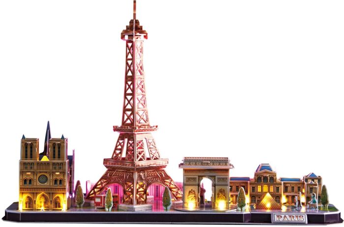CubicFun Παζλ 3D LED-City Line Paris 115Τμχ (L525h) (1)