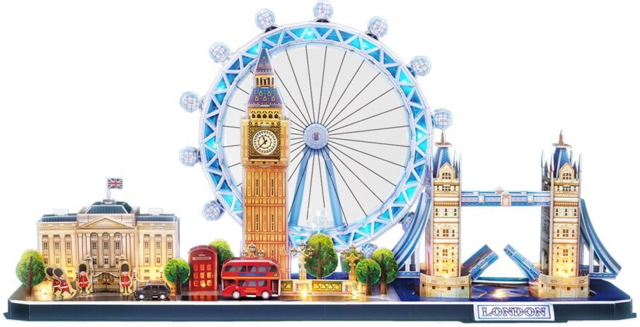 CubicFun Παζλ 3D LED-City Line London 186Τμχ (L532h) (1)