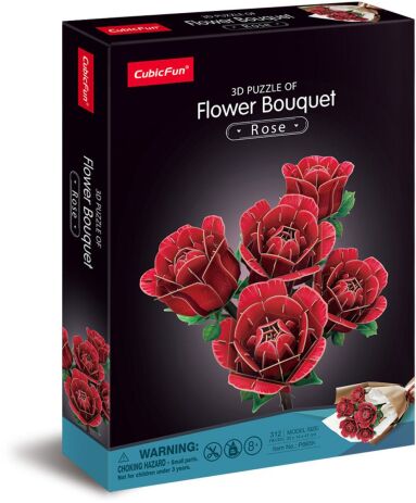 CubicFun Παζλ 3D Flower-Rose Bouquet 312Τμχ (P865h) (0)