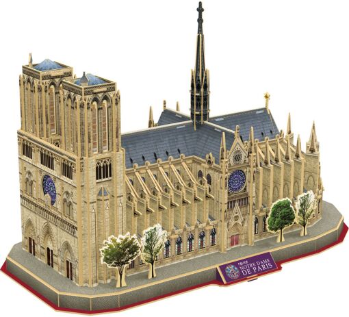 CubicFun Παζλ 3D National Geographic-Notre Dame De Paris 128Τμχ (DS0986h) (1)