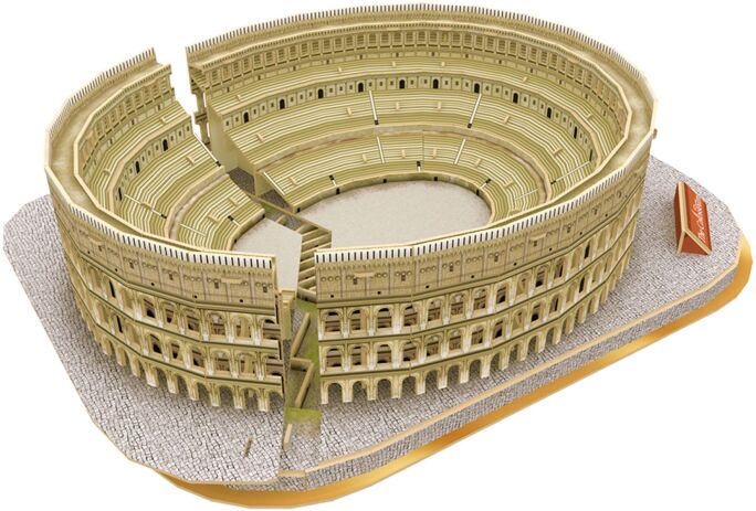 CubicFun Παζλ 3D Naational Geographic-The Colosseum 131Τμχ (DS0976h) (1)