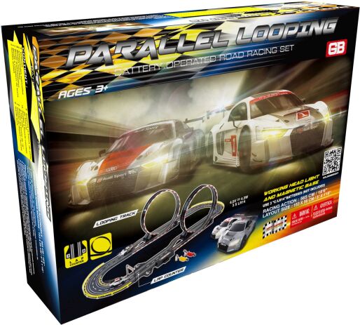 Golden Bright Αυτοκινητόδρομος B/O Parallel Looping Road Racing Set (65118) (1)