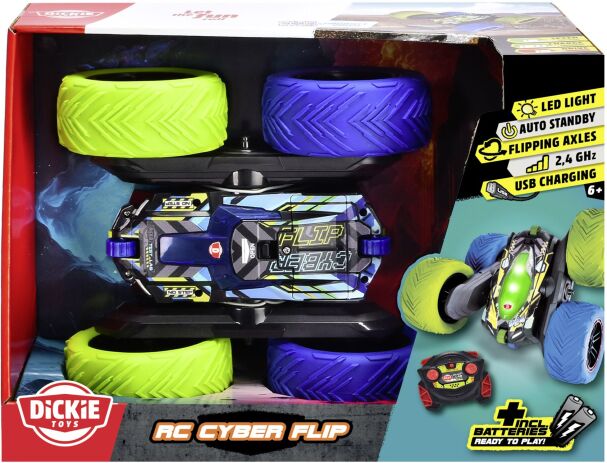 Dickie Τηλεκατευθυνόμενο Όχημα Cyber Flip 22cm RTR 1:18 (201105010) (1)