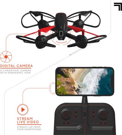 ThreeSixty Τηλεκατευθυνόμενο Drone 2.4G Mach With Camera Streaming (1212016961) (3)