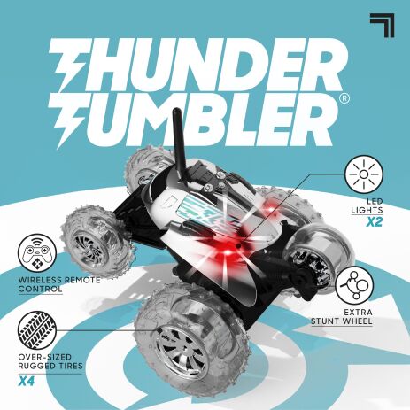 ThreeSixty Τηλεκατευθυνόμενο Όχημα 360° Spinning Thunder Tumbler Silver (1261022230) (3)
