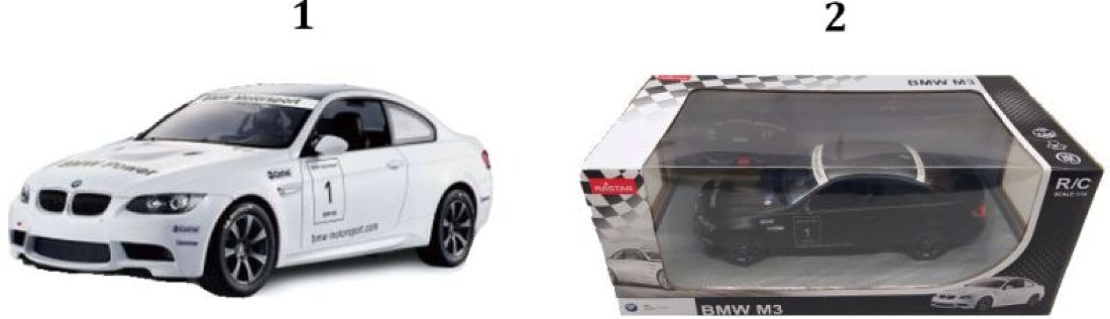 Rastar Τηλεκατευθυνόμενο Αυτοκίνητο BMW M3 1:14-2 Σχέδια (48000) (1)