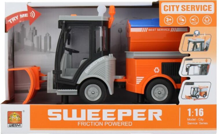 BW Οδοκαθαριστής Με Ήχο & Φώτα 1:16 (WY681A) (1)