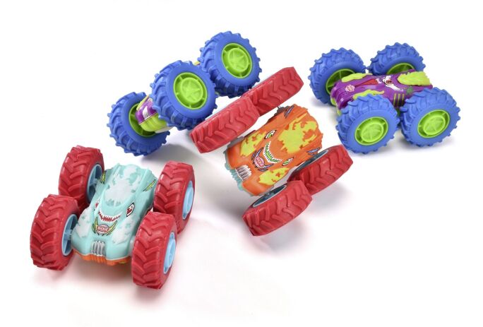 Dickie F/W Όχημα Monster Flippy 10cm-4 Σχέδια-1 Τμχ (203751004) (1)