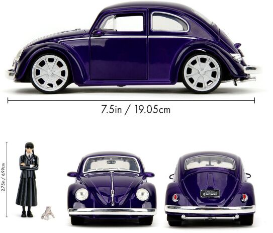Jada Wednesday Όχημα Volkswagen Beetle 1:24 (253255076) (4)