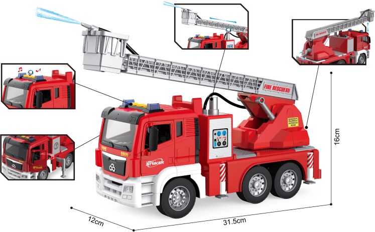 BW Σετ Πυροσβεστικό Όχημα 1:10 (WY1125A) (2)